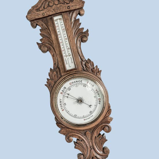 Old style wall barometer.